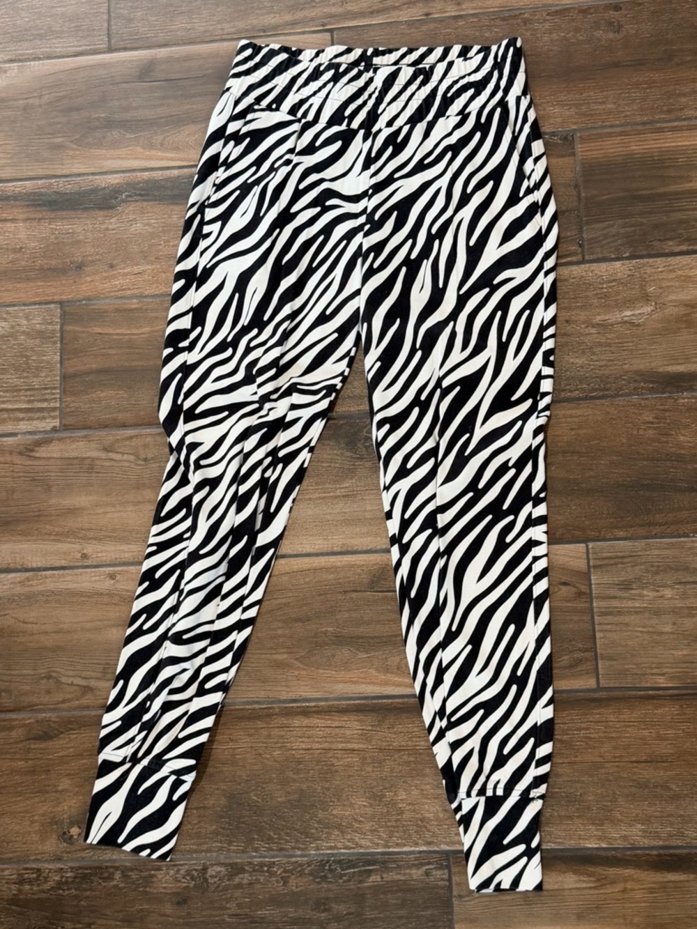 CAbi Zebra Stripe Joggers - Black & White